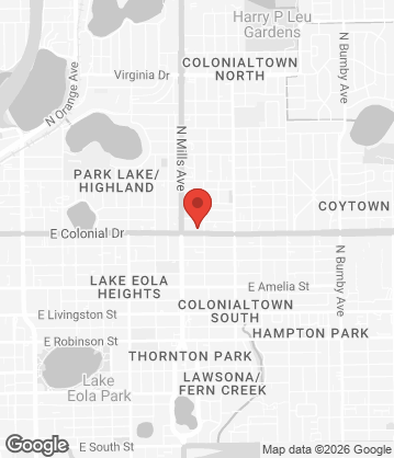Map of Mamak Asian Street Food - 1231 E Colonial Drive, Orlando, FL, 32803, US